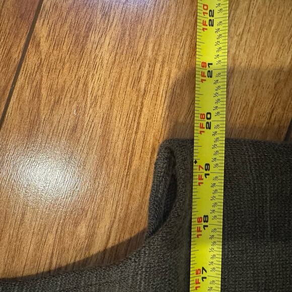 Free People Slub Highway Knit Zip-Up Vest In Olive Green Size Small - Picture 9 of 9